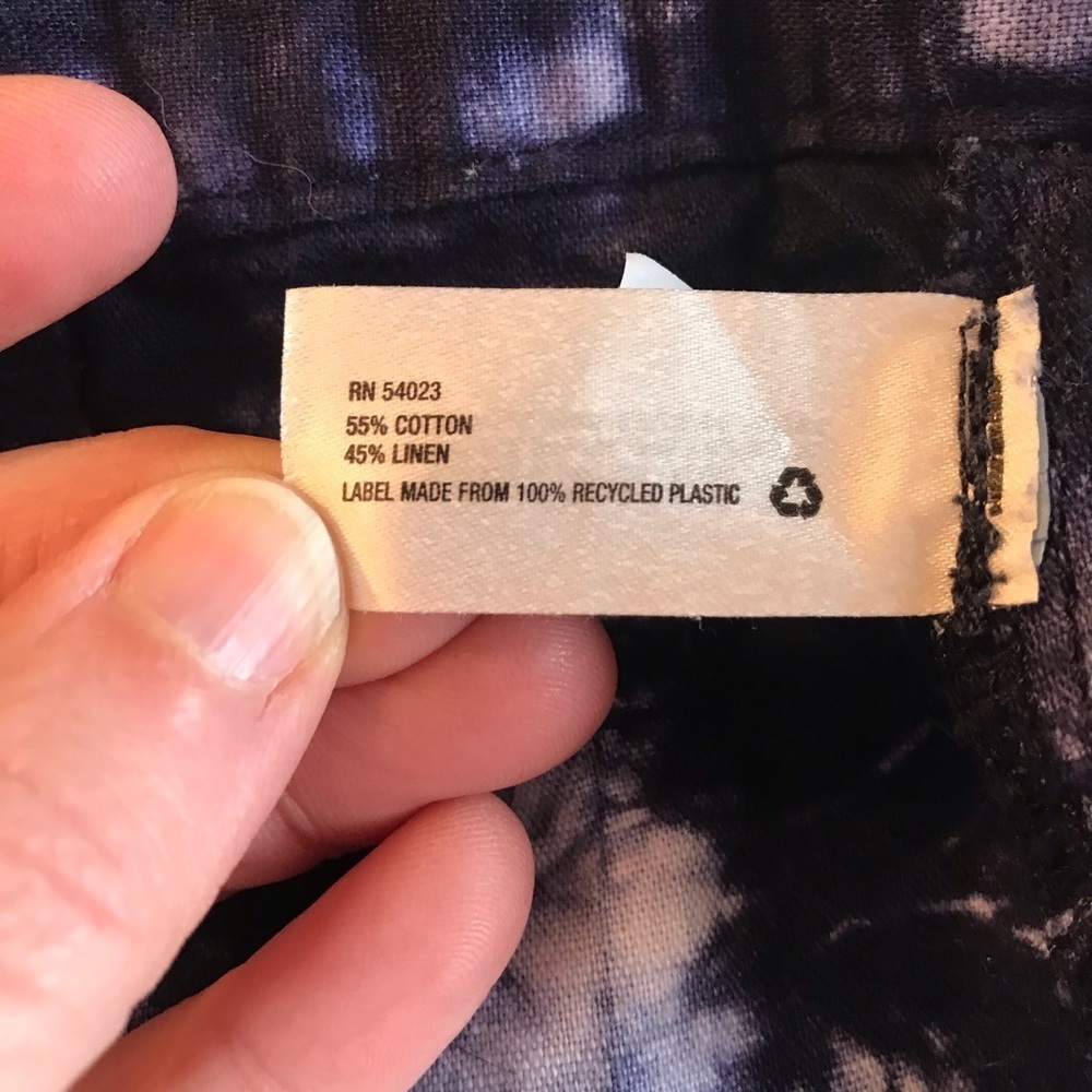 GAP Women’s Tie Dye Patch Pocket Shorts Blue 14 - Picture 5 of 11